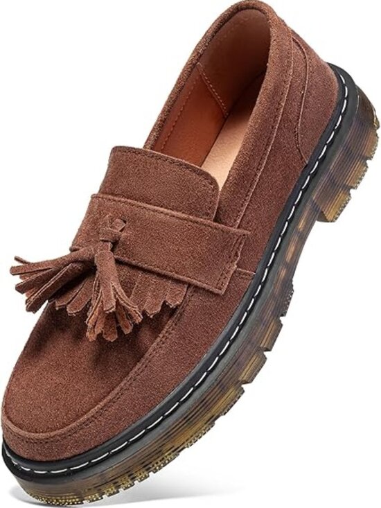 Shoes - Women Chunky Platform Penny Loafers Classic Business Casual Comfortable Shoes